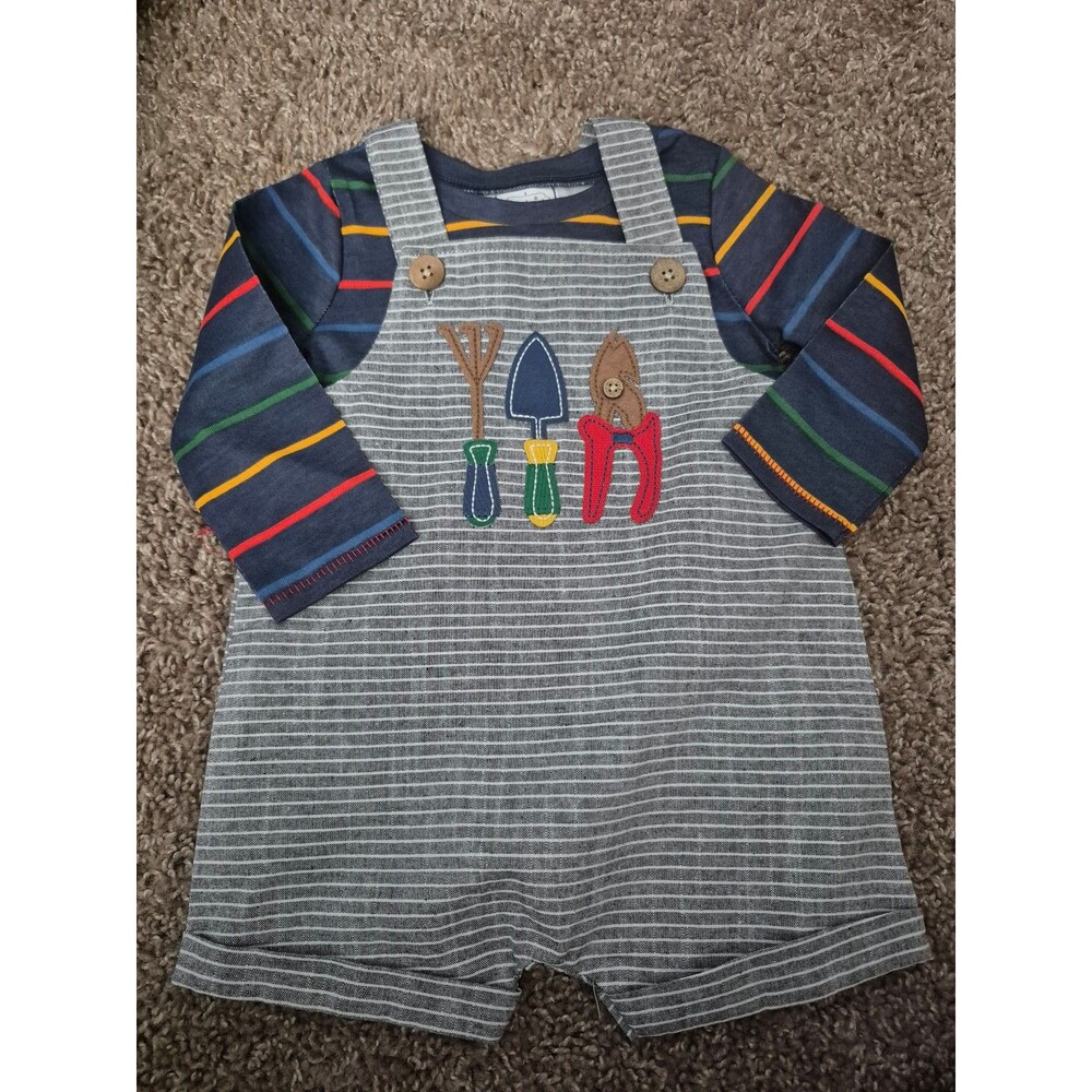 Mudpie romper outfit size 6-9 months nwt